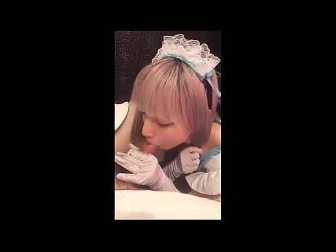 ❤️ Japanski idol [mayuka], kostim francuske sobarice, 1. dio, pušenje i drkanje losionom Domaći porno kod nas ❤